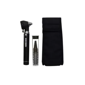 Otoscópio com Cabo de Metal e Estojo